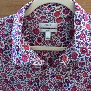 J Crew Liberty Print Blouse